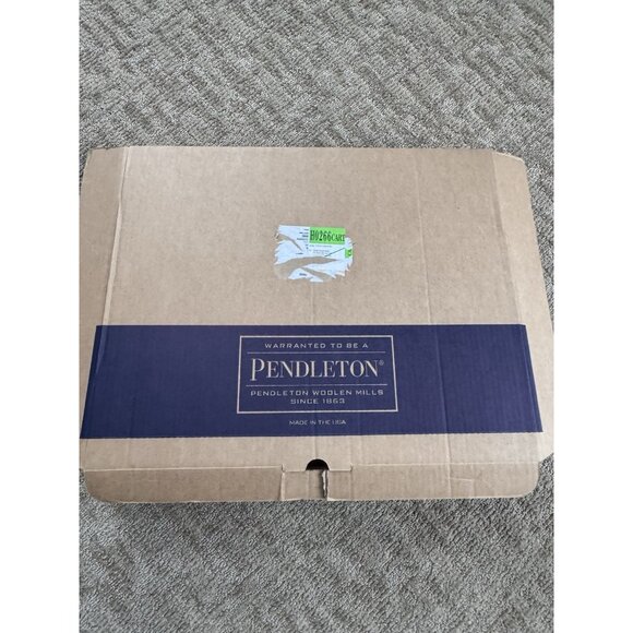 NWT Pendleton Beaver State Pagosa Springs Jacquard Robe Blanket Turquoise Box - Picture 8 of 12